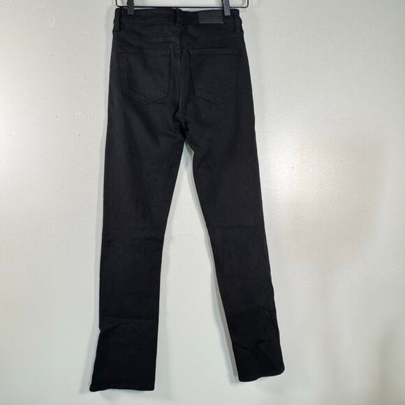 Pistola Black Colleen Split Hem Jeans High Rise Straight Leg Womens Size 26 - Picture 6 of 11